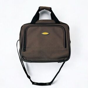 Eddie Bauer Messenger Duffel Army Green Canvas Laptop Briefcase Shoulder Strap